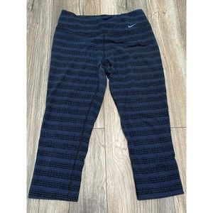 Nike Legend Dri-Fit Cotton Tight Capri Zig Dot Leggings, Hose (725119-013) S